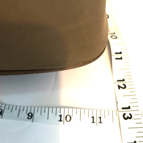 Versace Parfums Backpack Bronze Nylon Medusa Logo Top Handles 13" - Picture 7 of 14